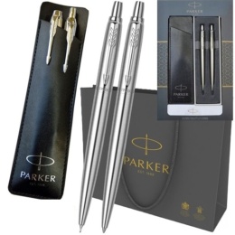 Zestaw Jotter Stalowy CT Długopis i ołówek z Etui wsuwane Parker