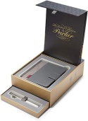 Zestaw Prezentowy Pióro wieczne Parker Sonnet Pearl Metal PGT Stalówka 18 karat (1978406)