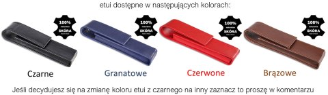 Pióro wieczne Parker Urban Premium Ebony CT z etui ze skóry Pióro wieczne Parker Urban Premium Ebony CT z etui ze skóry