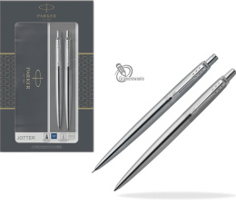 Zestaw Jotter Stalowy CT Długopis i ołówek z Etui