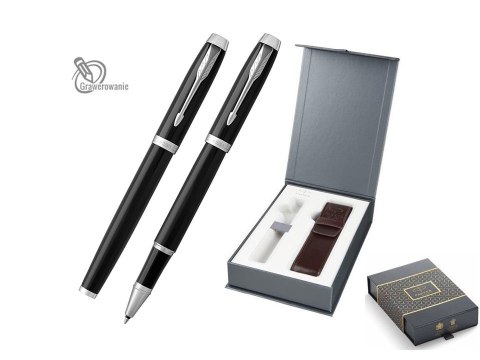 Zestaw Prezentowy Pióro kulkowe IM Czarny CT z etui Exclusive Zestaw Prezentowy Pióro kulkowe IM Czarny CT z etui Exclusive