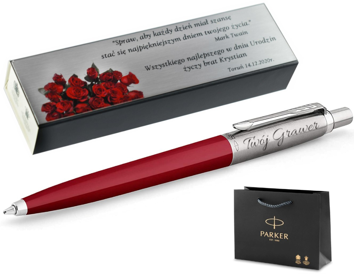 Długopis Parker Jotter Originals Czerwony 2096857 Długopis Parker Jotter Originals Czerwony 2096857