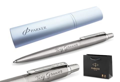 Długopis Parker Jotter Stalowy CT etui tuba Długopis Parker Jotter Stalowy CT etui tuba