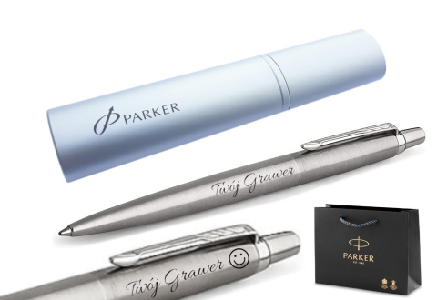 Długopis Parker Jotter Stalowy CT etui tuba Długopis Parker Jotter Stalowy CT etui tuba