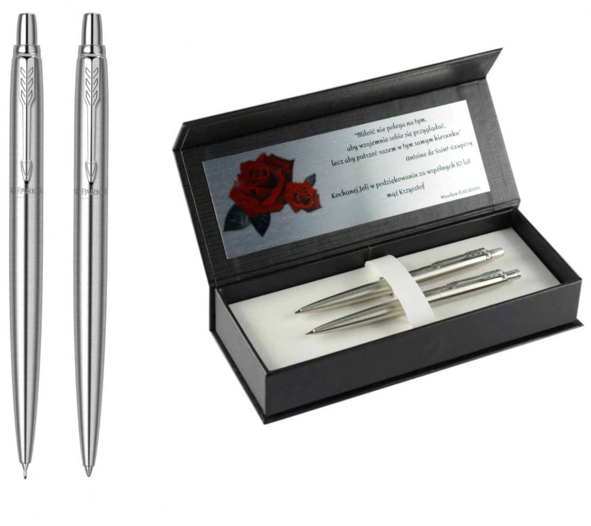 Zestaw Jotter Stalowy CT Długopis i ołówek Zestaw Jotter Stalowy CT Długopis i ołówek
