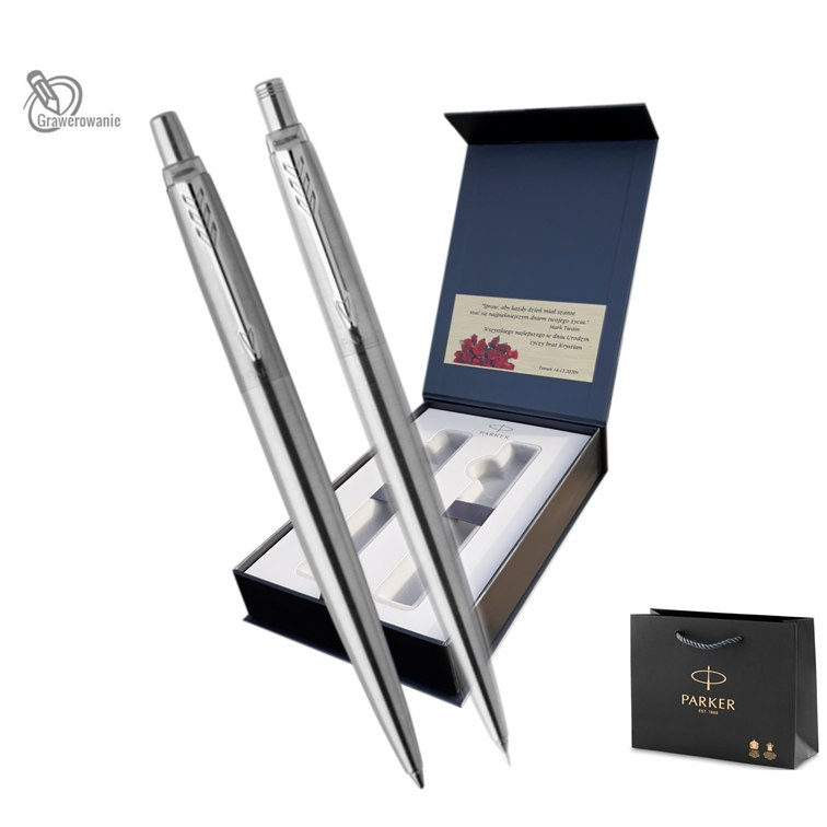 Zestaw Jotter Stalowy CT Długopis i ołówek etui Exclusive Zestaw Jotter Stalowy CT Długopis i ołówek etui Exclusive