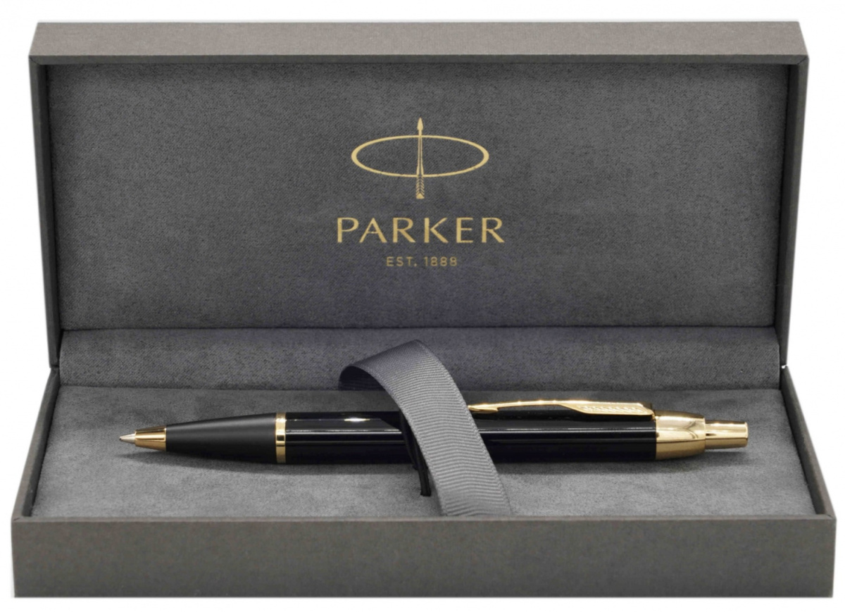 Zestaw długopis Parker IM Czarny GT S0767040