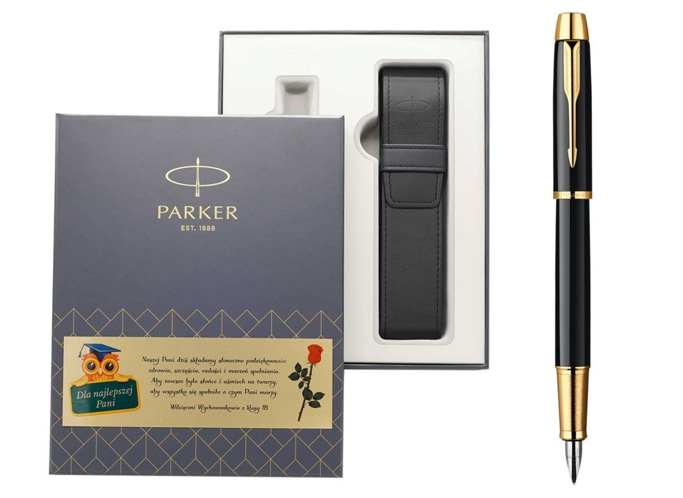 Zestaw pióro wieczne IM czarny Etui Exclusive Zestaw pióro wieczne IM czarny Etui Exclusive