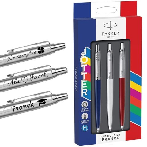 Zestaw długopisów Parker Jotter Originals France Edition Trio Zestaw długopisów Parker Jotter Originals France Edition Trio
