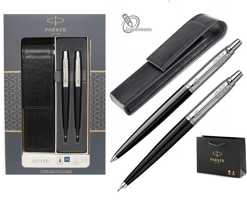 Zestaw Jotter Czarny CT Długopis i ołówek z Etui Zestaw Jotter Czarny CT Długopis i ołówek z Etui