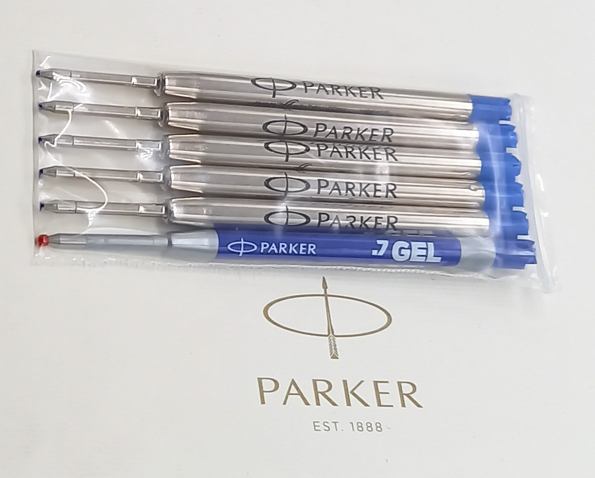 Zestaw wkłady do długopisu Parker Niebieskie M 5+1 GRATIS