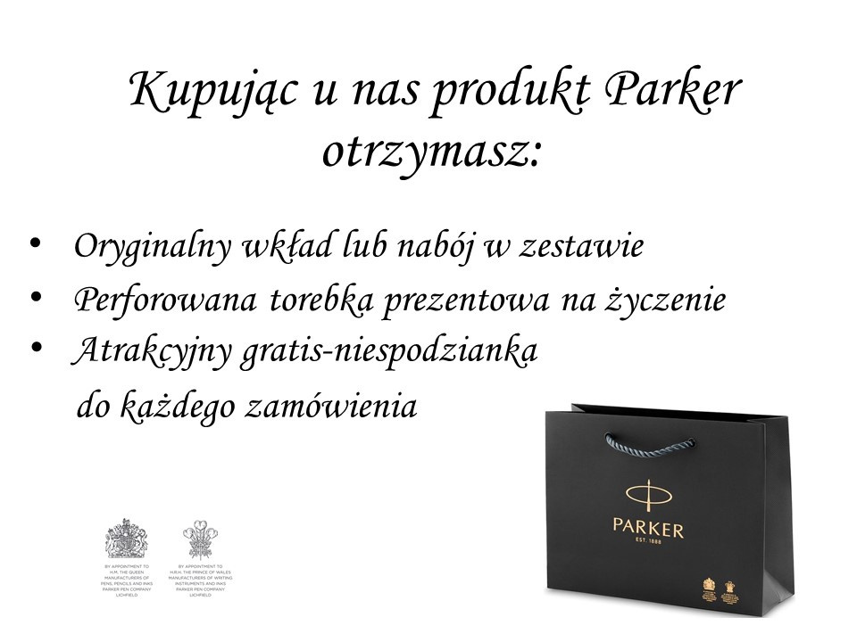 Długopis Parker Urban Muted Black GT Box Premium z tabliczką