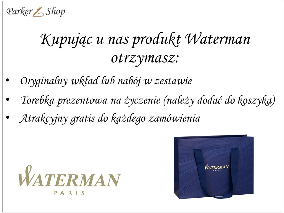 Hemisphere Waterman Długopis Czarny Mat CT