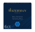 Naboje Waterman International Niebieskie 2op. + Zmazik GRATIS