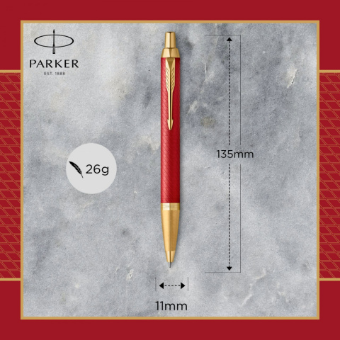 Długopis Parker IM Premium Red GT 2143644 Długopis Parker IM Premium Red GT 2143644