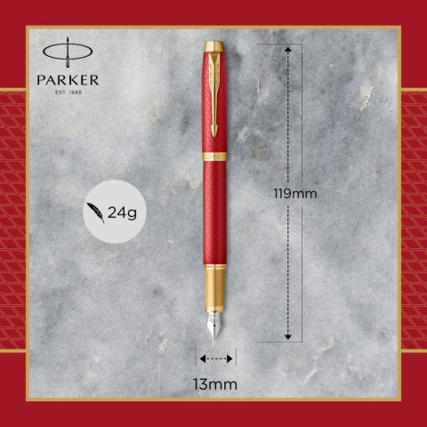Pióro wieczne Parker IM Premium Red GT 2143650 Pióro wieczne Parker IM Premium Red GT 2143650