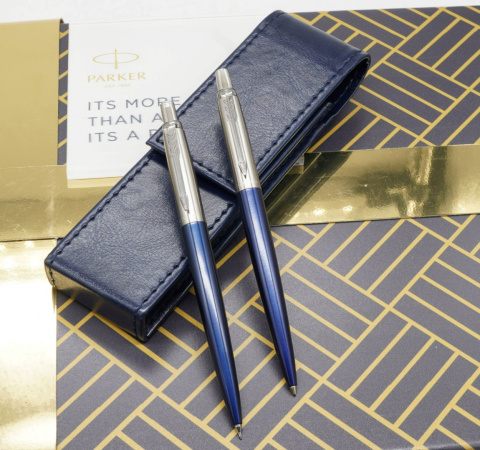 Zestaw Długopis i Ołówek Jotter Royal Blue z Etui Zestaw Długopis i Ołówek Jotter Royal Blue z Etui