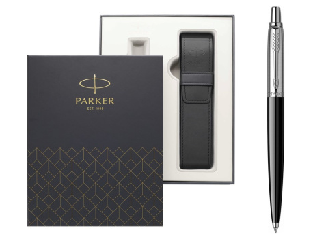 Zestaw długopis Parker Jotter Czarny Etui Exclusive i tabliczką Zestaw długopis Parker Jotter Czarny Etui Exclusive i tabliczką