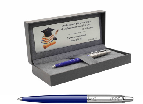 Zestaw długopis Parker Jotter Granatowy z tabliczką Zestaw długopis Parker Jotter Granatowy z tabliczką