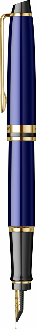 Zestaw Pióro wieczne Expert Granatowa laka Gt złota stalówka F 18k z ETUI Zestaw Pióro wieczne Expert Granatowa laka Gt złota stalówka F 18k z ETUI