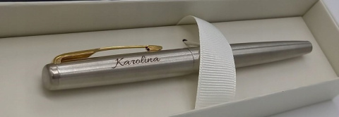 Pióro wieczne Jotter Stalowe GT z tabliczką na Komunię Świętą Pióro wieczne Jotter Stalowe GT z tabliczką na Komunię Świętą