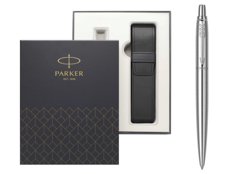 Zestaw długopis Parker Jotter Stal CT Etui Exclusive i tabliczką Zestaw długopis Parker Jotter Stal CT Etui Exclusive i tabliczką