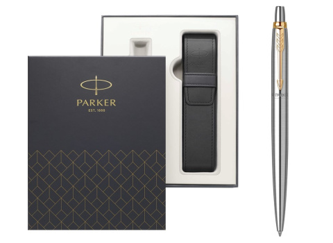 Zestaw długopis Parker Jotter Stal GT Etui Exclisive z tabliczką na Komunię Świętą Zestaw długopis Parker Jotter Stal GT Etui Exclisive z tabliczką na Komunię Świętą