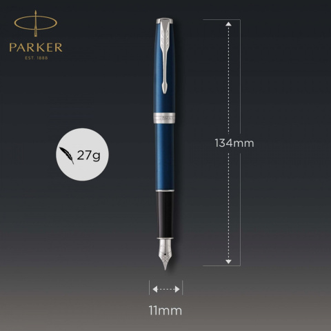 Pióro wieczne Parker Sonnet Niebieska Laka CT z tabliczką na Komunię Świętą Pióro wieczne Parker Sonnet Niebieska Laka CT z tabliczką na Komunię Świętą