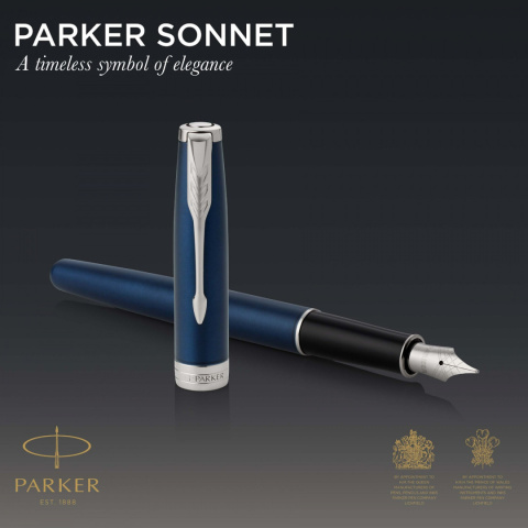 Pióro wieczne Parker Sonnet Niebieska Laka CT z tabliczką na Komunię Świętą Pióro wieczne Parker Sonnet Niebieska Laka CT z tabliczką na Komunię Świętą